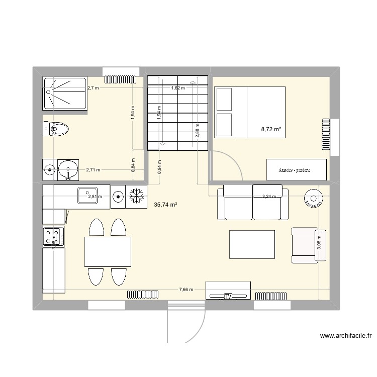 Chez m&eacute;m&eacute;. Plan de 0 pièce et 0 m2