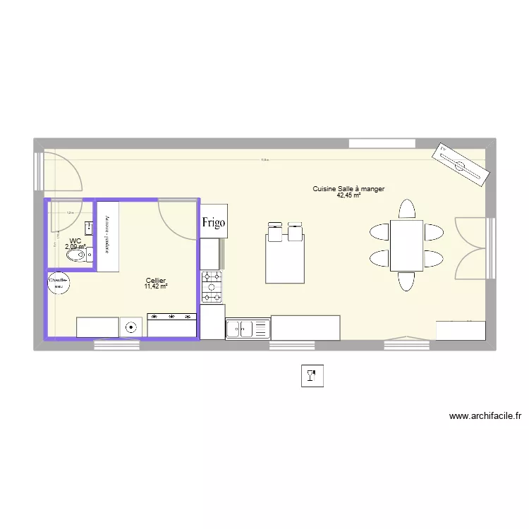 agrandissement. Plan de 3 et 71 m² agrandissement. Plan de 3 et 71 m²