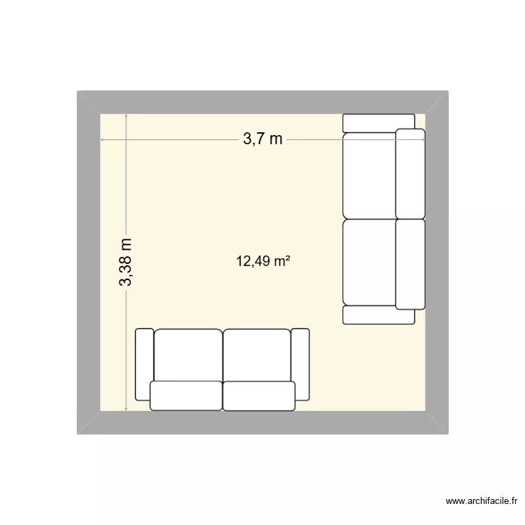 salon ré. Plan de 1 et 12 m² salon ré. Plan de 1 et 12 m²