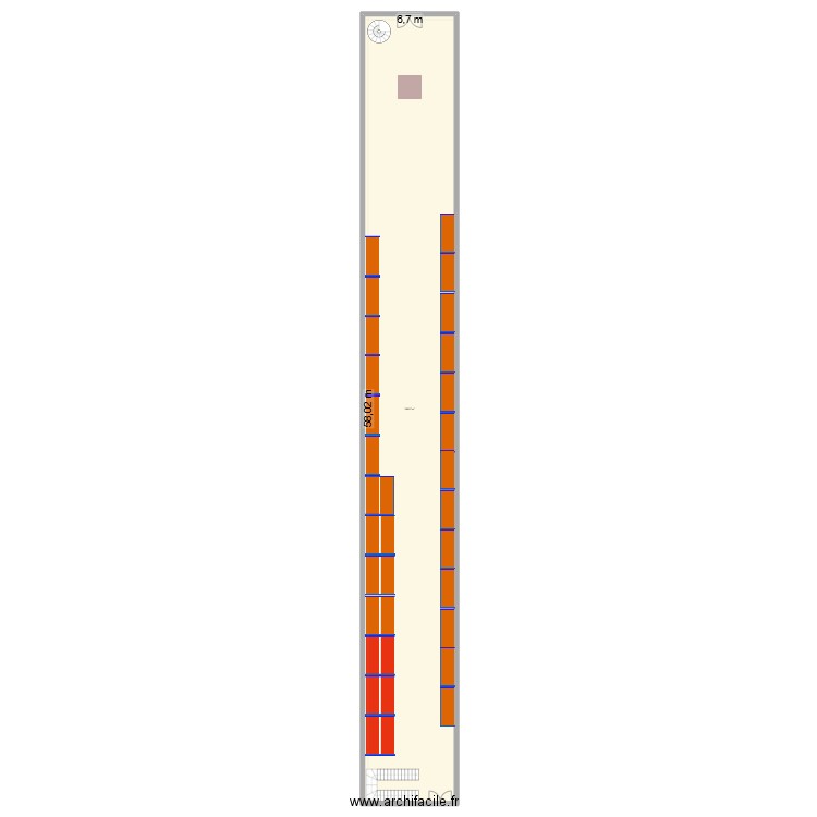menars. Plan de 1 pièce et 389 m2