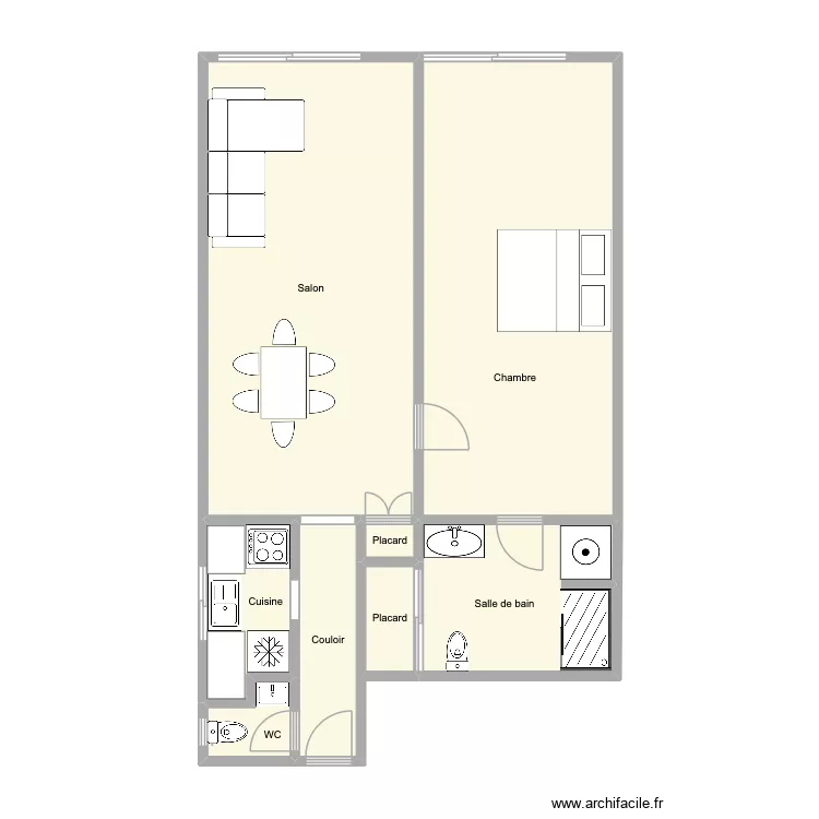 Paris - Vaugirard. Plan de 8 et 75 m² Paris - Vaugirard. Plan de 8 et 75 m²