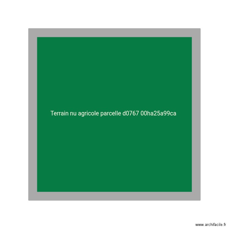 Plan de masse terrain agri. Plan de 1 pièce et 23 m2