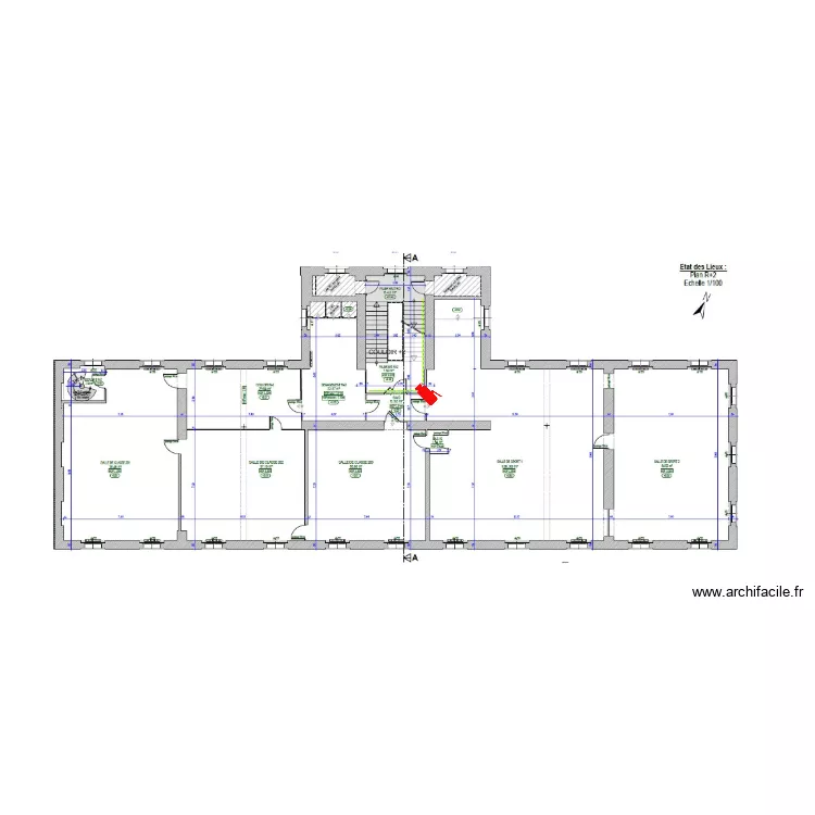 Coll&egrave;ge Lasalle +2. Plan de 