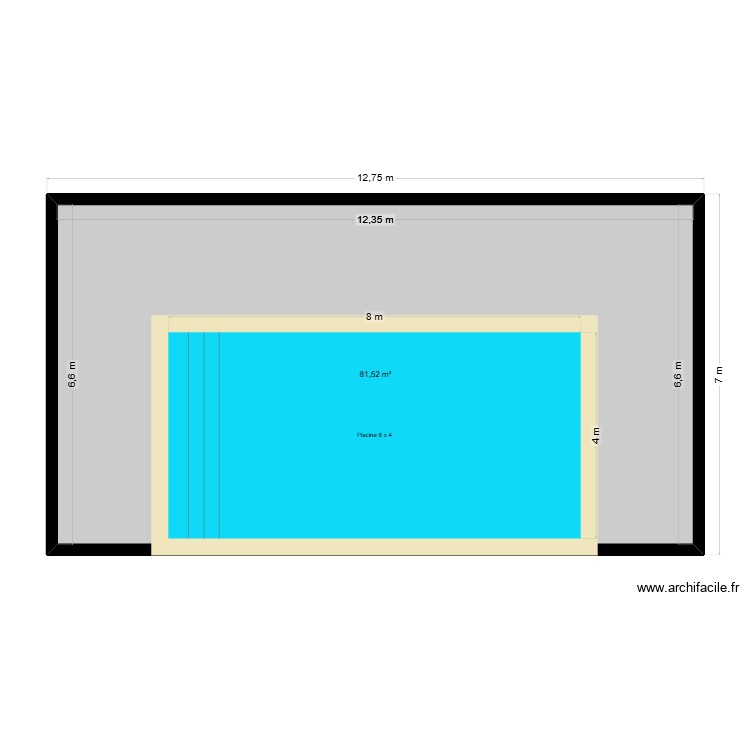 Plan Piscine D\'amore. Plan de 0 pièce et 0 m2