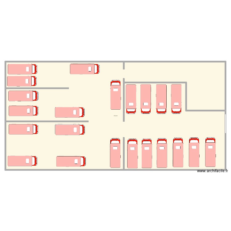 hangar Percey. Plan de 1 pièce et 778 m2