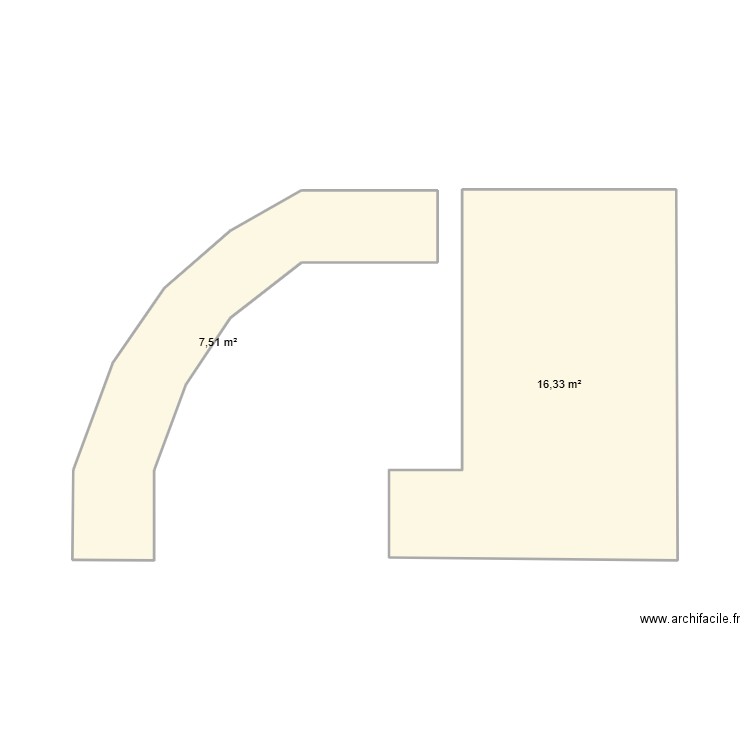 moineau cobere les cabanes. Plan de 2 pièces et 24 m2
