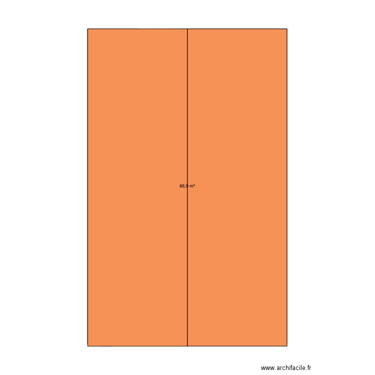 EMERIC DEPOT. Plan de 1 pièce et 67 m2