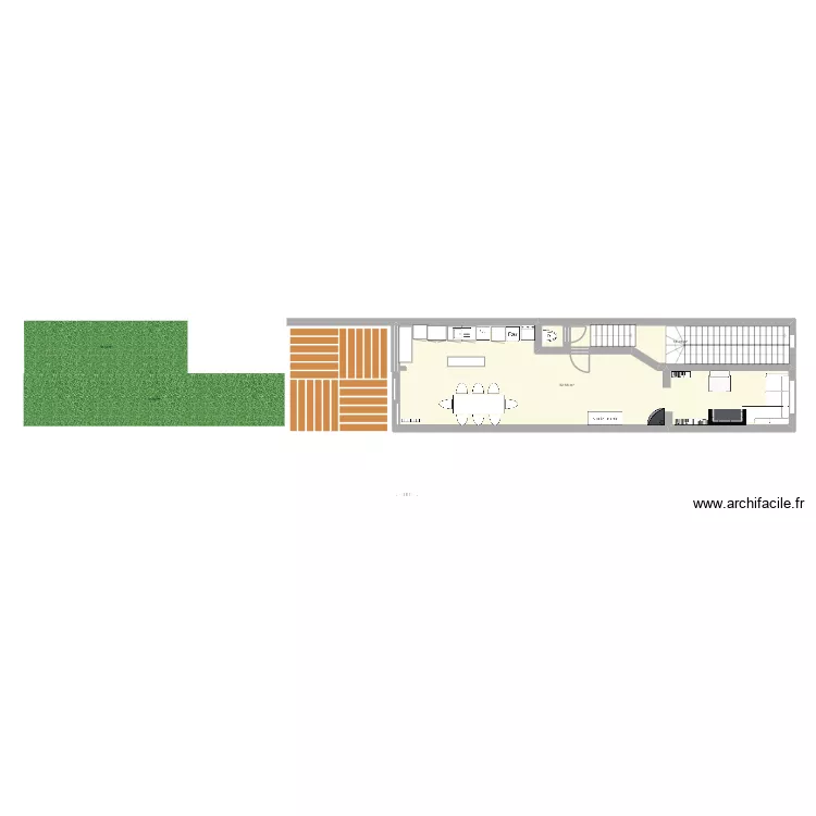 Situation to be - schets 2. Plan de 2 et 67 m² Situation to be - schets 2. Plan de 2 et 67 m²