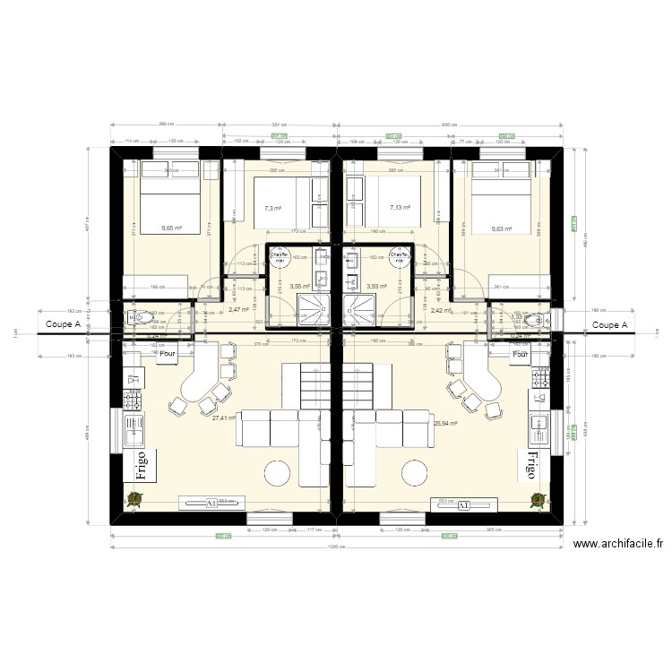 Plan de masse etage quissac new. Plan de 13 pièces et 101 m2