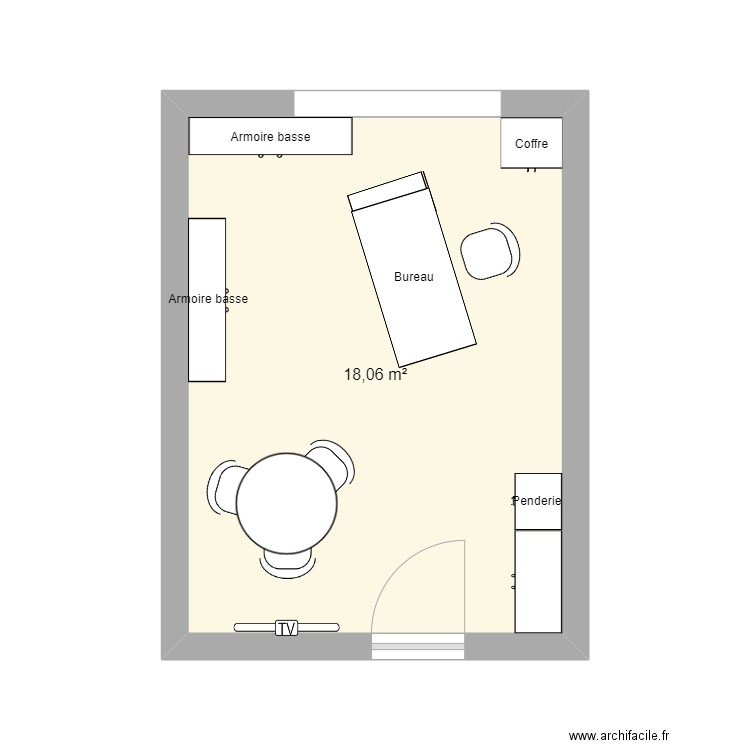 Bureau. Plan de 0 pièce et 0 m2