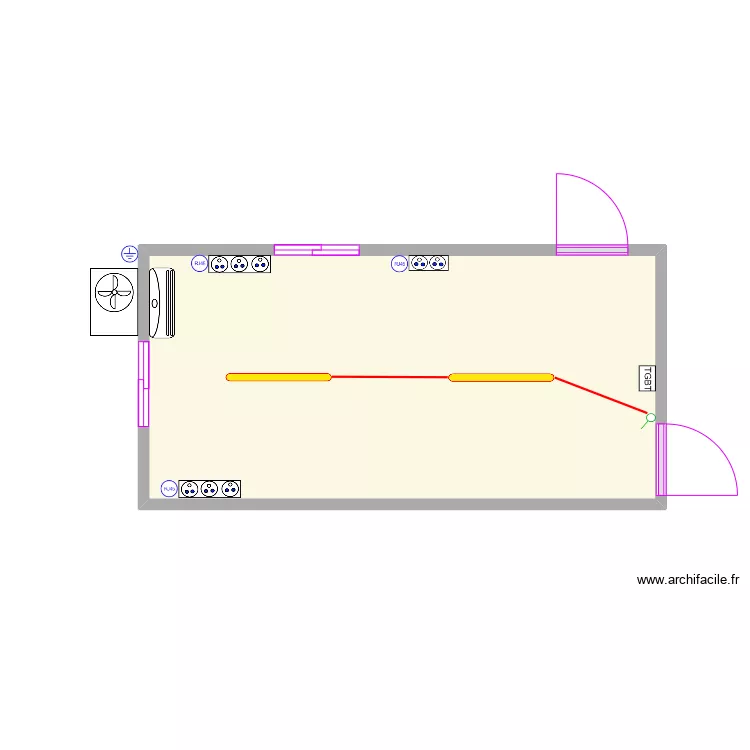 Plan Bureau ligne1. Plan de 
