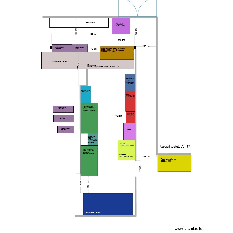 Agencement expédition 2023 version 4. Plan de 0 pièce et 0 m2