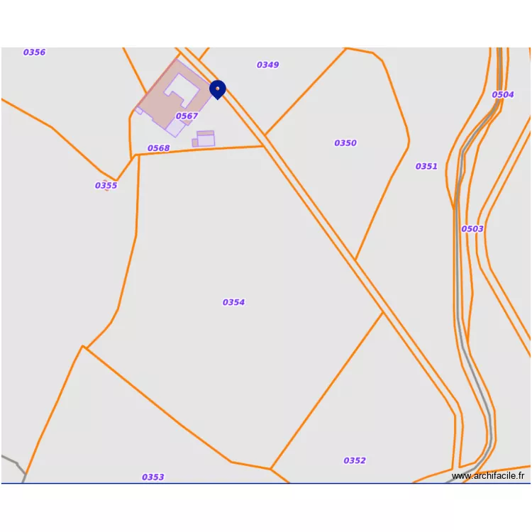 PLAN DE MASSE LA VILLATADE. Plan de 1 et 226 m² PLAN DE MASSE LA VILLATADE. Plan de 1 et 226 m²
