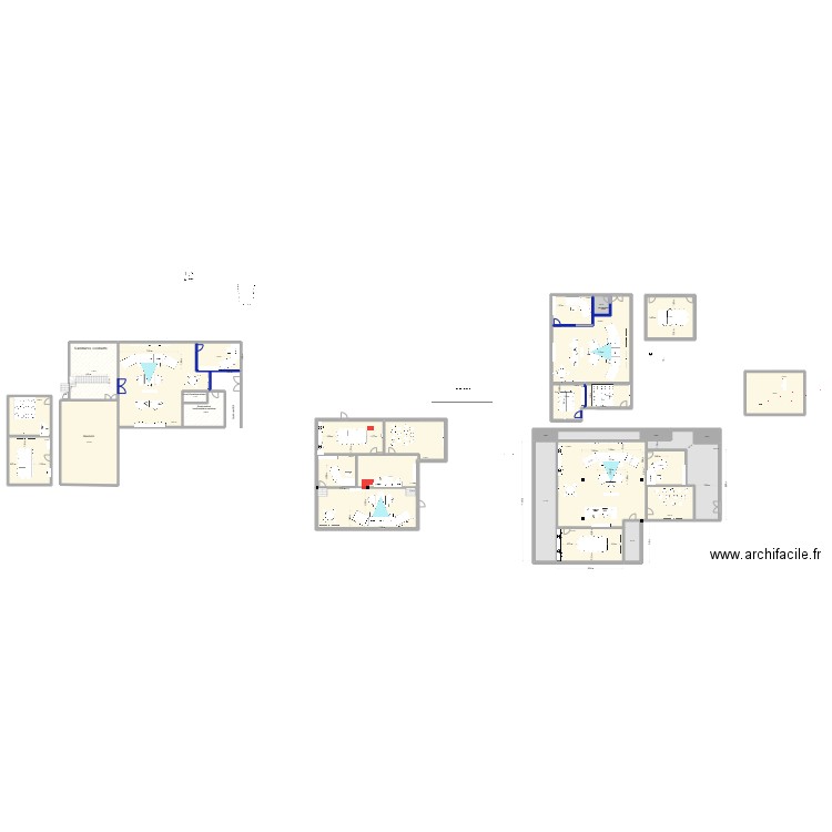 400AV - Salle simulateur. Plan de 30 pièces et 1047 m2