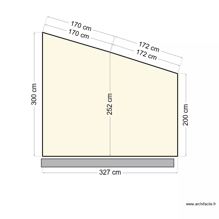 FACADE CHALET. Plan de FACADE CHALET. Plan de