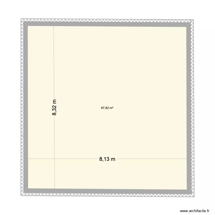 Deuxi&egrave;me &eacute;tage grenier. Plan de 