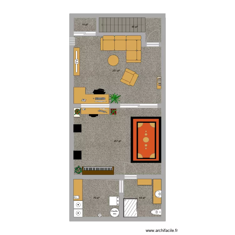J7 Divertissement SS. Plan de 6 Pièces et 66 m² J7 Divertissement SS. Plan de 6 Pièces et 66 m²