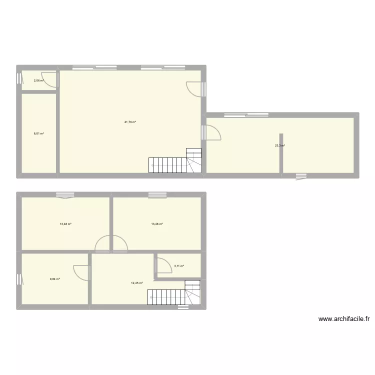 maison. Plan de 9 et 127 m² maison. Plan de 9 et 127 m²