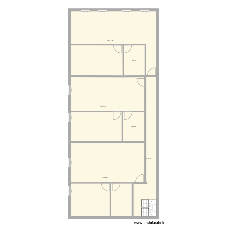 eauze S.G. Plan de 6 pièces et 178 m2
