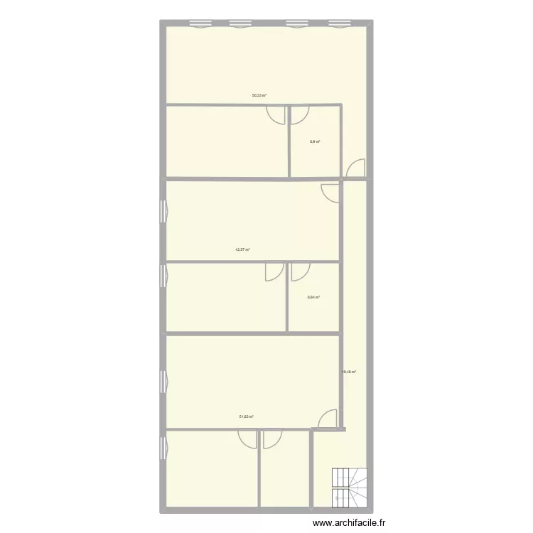 eauze S.G. Plan de 6  et 178 m²