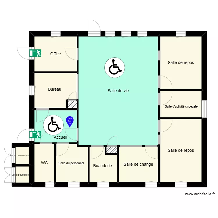 05 La Saulce _LPB Plan Evac_BJ. Plan de 