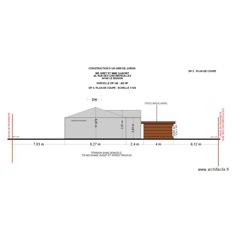 dp 3 siret V4. Plan de 0 pièce et 0 m2