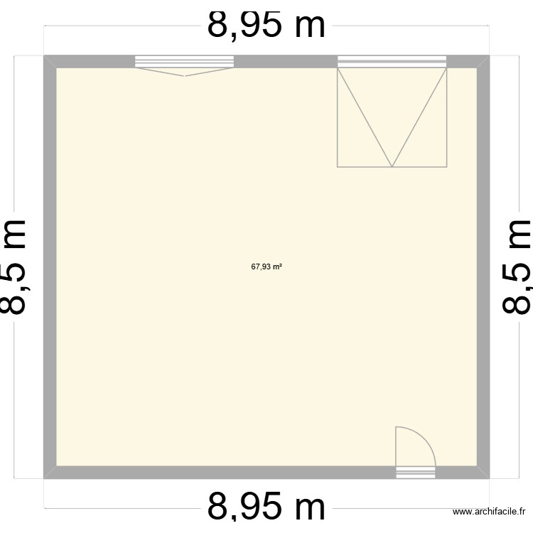 Plan de fa&ccedil;ade. Plan de 0 pièce et 0 m2