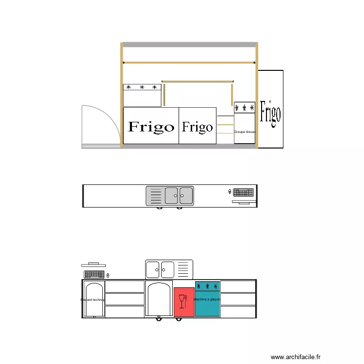 Bar int&eacute;rieur. Plan de 