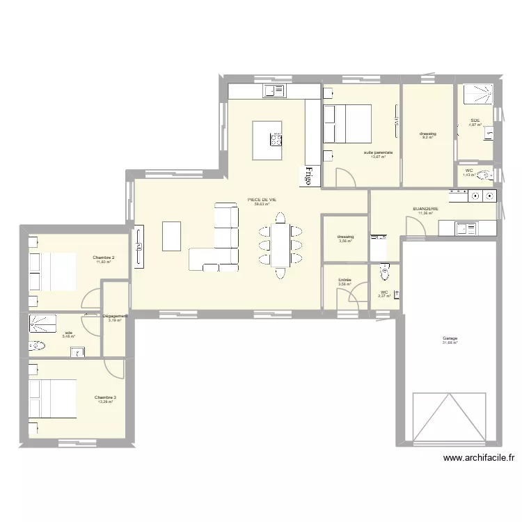 PLAN CORRECT bis. Plan de 14 et 175 m² PLAN CORRECT bis. Plan de 14 et 175 m²