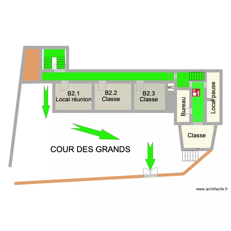 Saint servais A 1er. Plan de 