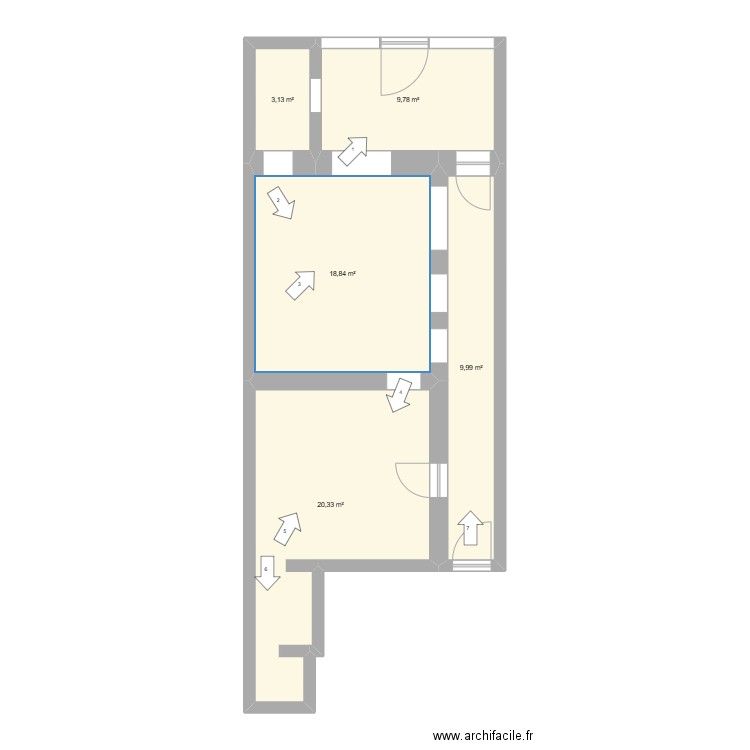 TIERCELINS_FLECHES. Plan de 0 pièce et 0 m2