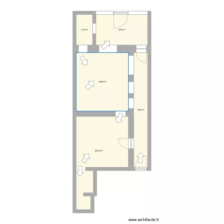 TIERCELINS_FLECHES. Plan de 