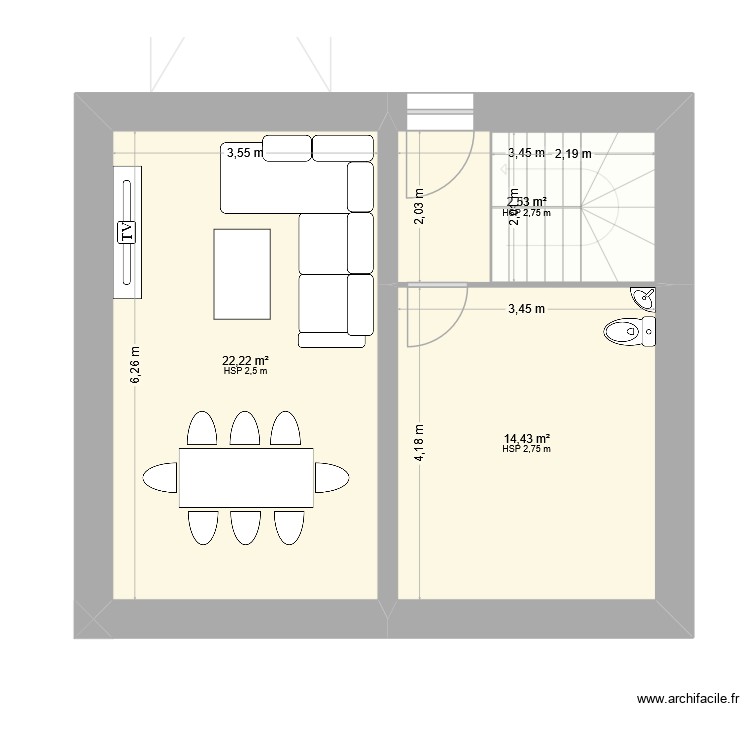 RDC chalet Colchiques. Plan de 0 pièce et 0 m2
