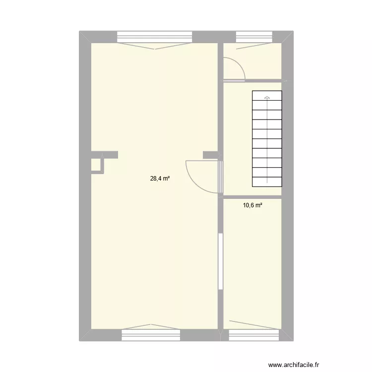 R+1 existant ronchin. Plan de 2 Pièces et 39 m² R+1 existant ronchin. Plan de 2 Pièces et 39 m²