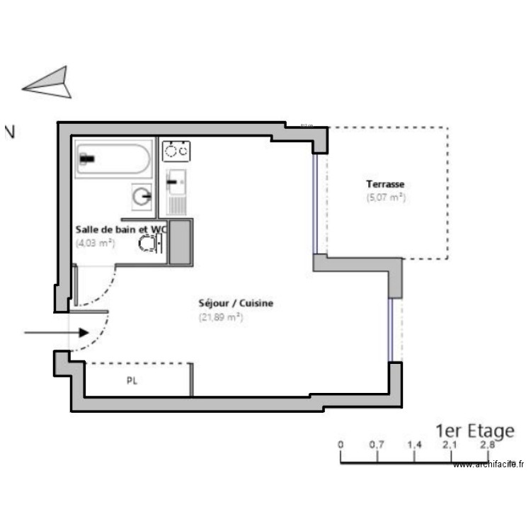 studio frejus. Plan de 0 pièce et 0 m2