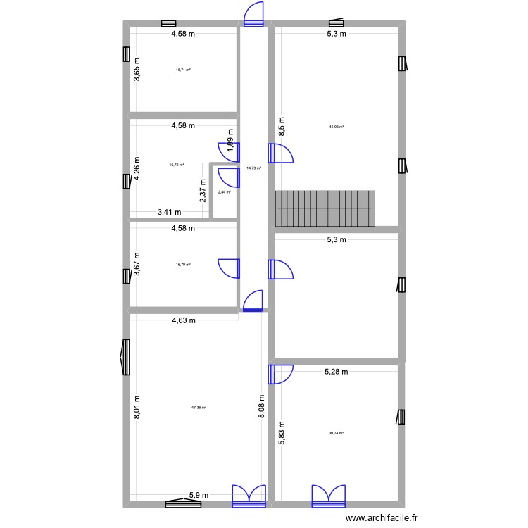 Résidence Principal 1. Plan de 0 pièce et 0 m2