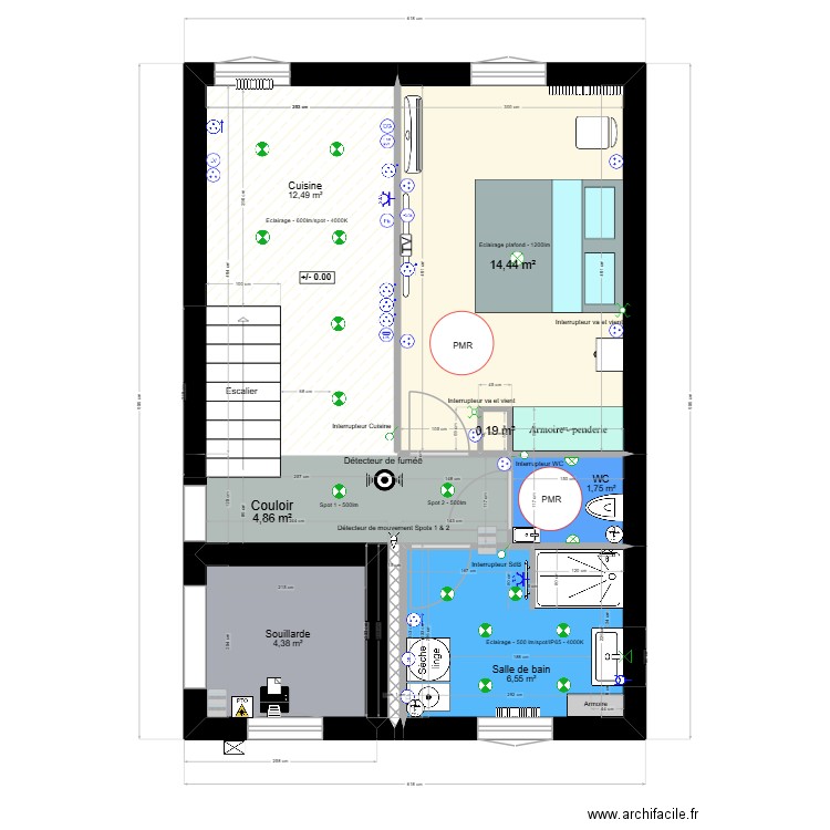 KERFRIDEN 3. Plan de 7 pièces et 45 m2