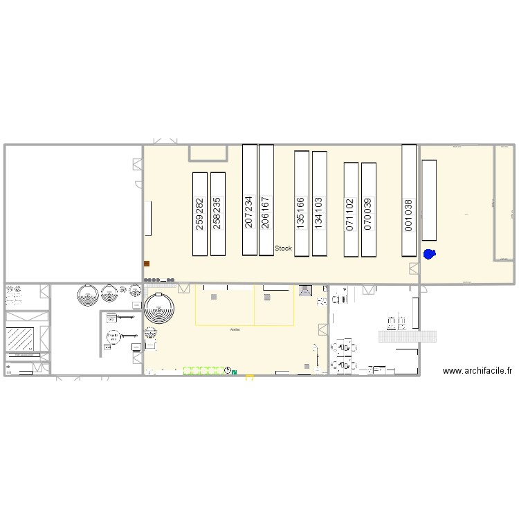 Zone Logistique - MS. Plan de 3 pièces et 3152 m2