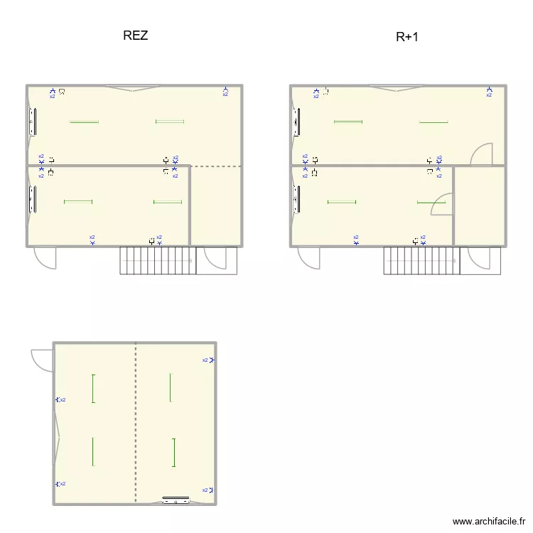 Grenson et Fils. Plan de 6  et 126 m²