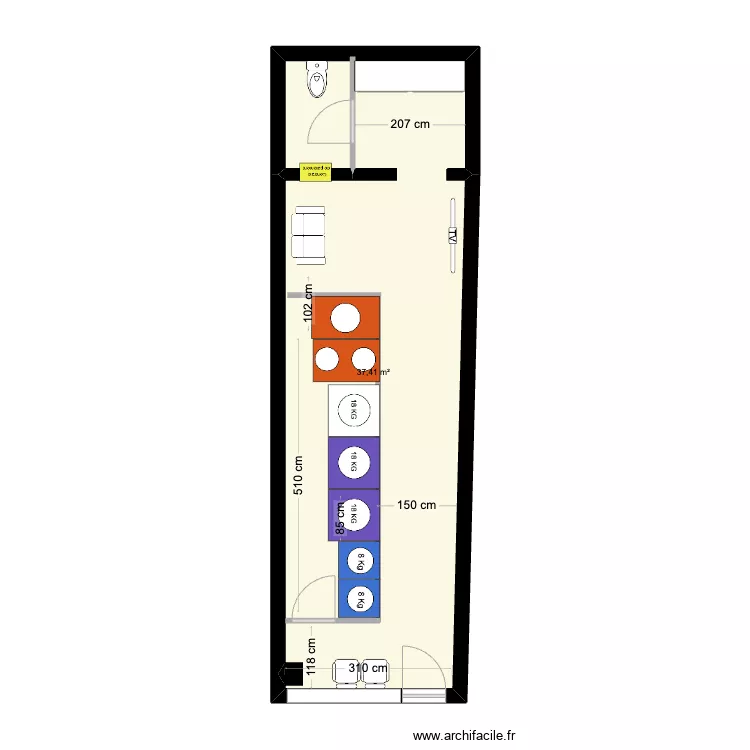 LAVERIE ST JEAN D'ANGELY 3. Plan de 0 pièce et 0 m2