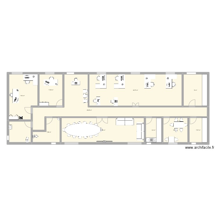 parc 3iL PR1. Plan de 10 pièces et 201 m2