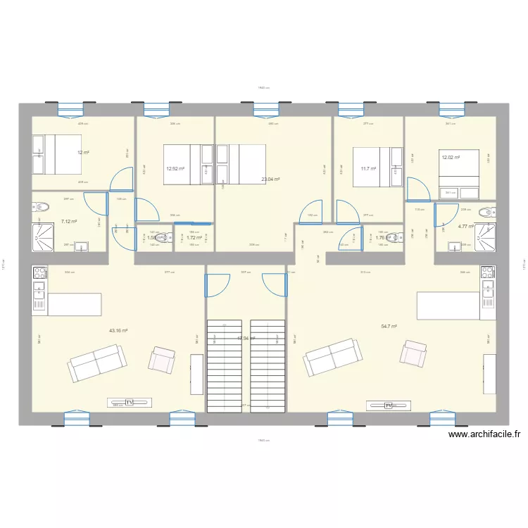 PROJET OLARGUES APPARTEMEN MODIFICATION. Plan de 