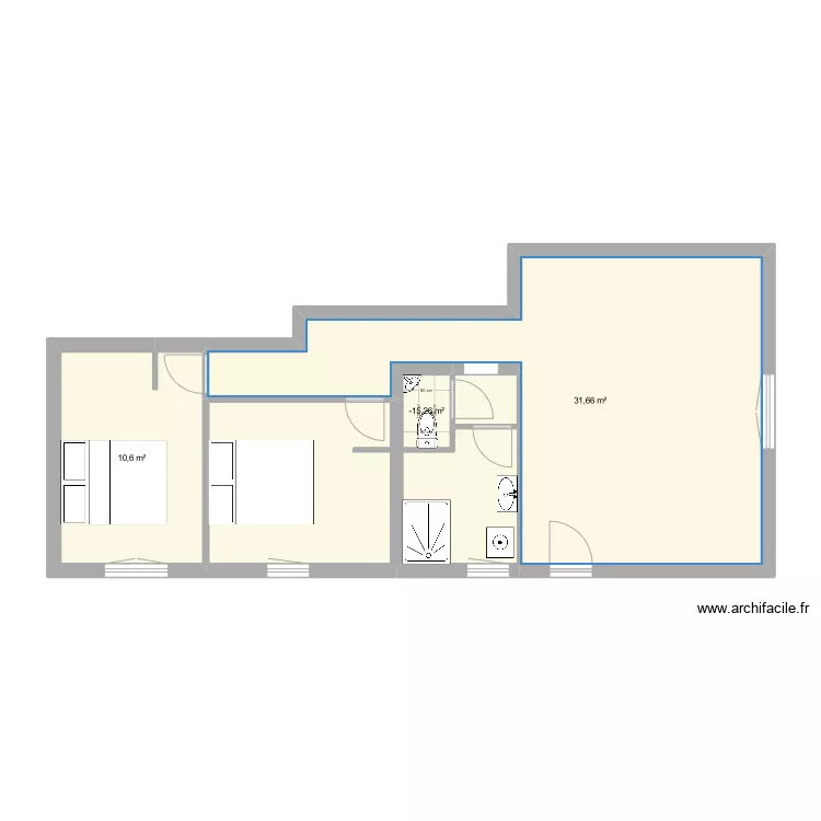 Appartement Le Muy projet. Plan de 