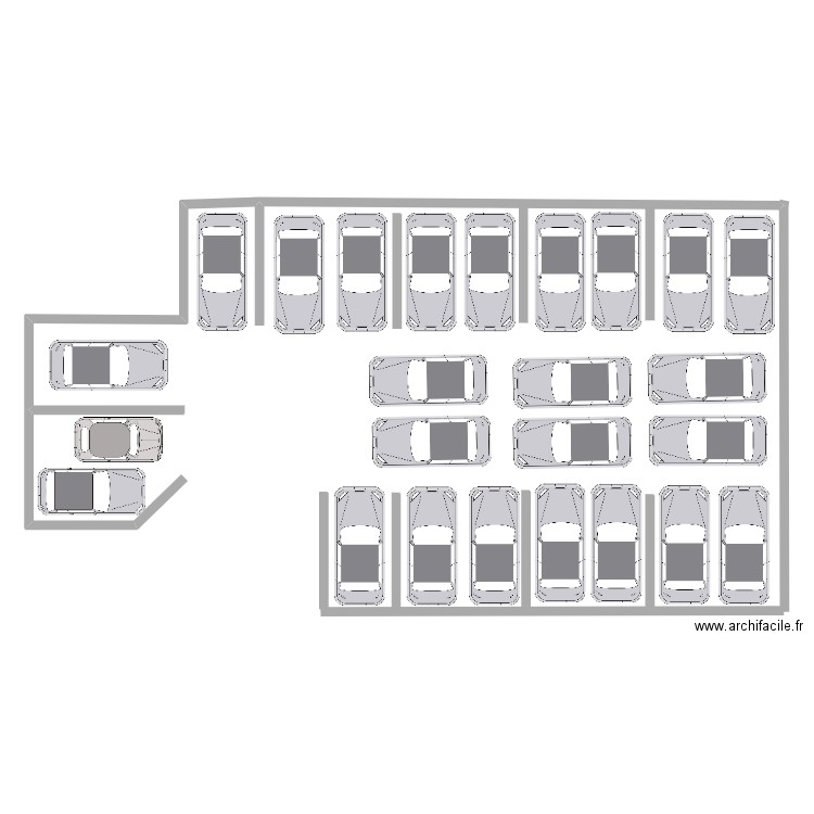 PARKING après . Plan de 0 pièce et 0 m2
