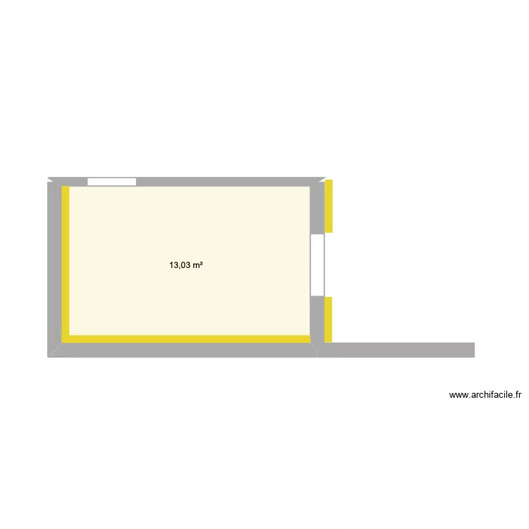 BLAMOUTIER INJ. Plan de 1  et 13 m²