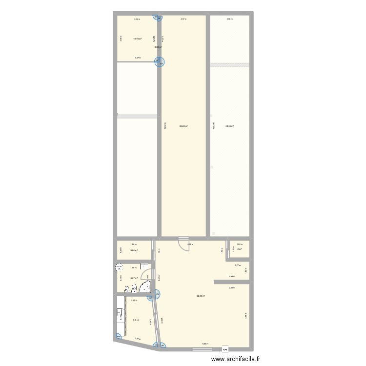 plan cab 1. Plan de 13 pièces et 426 m2