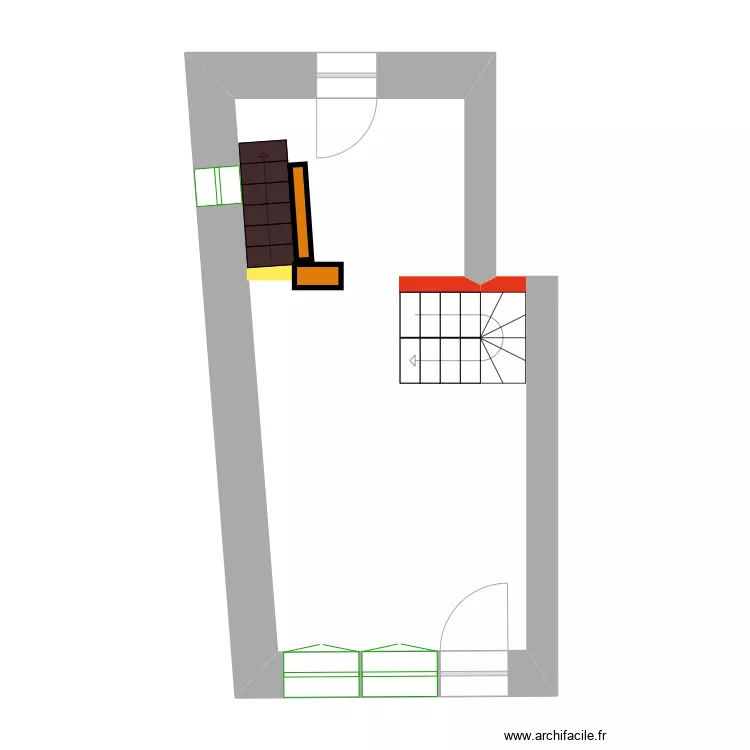 petie maison la foret. Plan de 