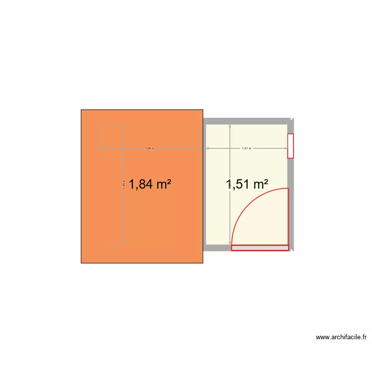poulailler. Plan de 2  et 3 m²