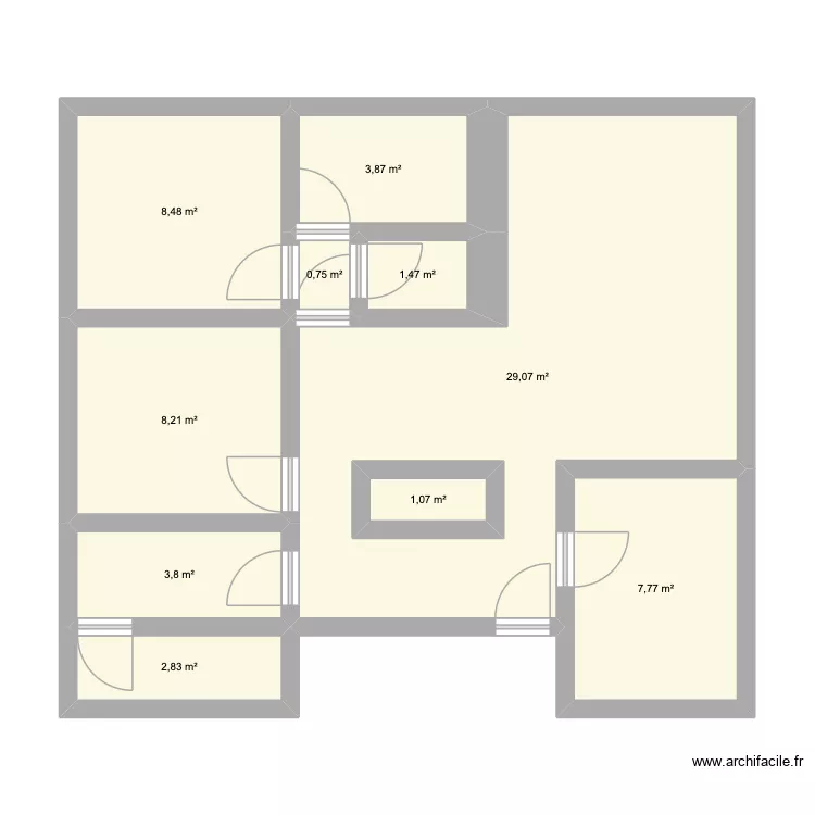 maison Alekx. Plan de 10 et 70 m² maison Alekx. Plan de 10 et 70 m²
