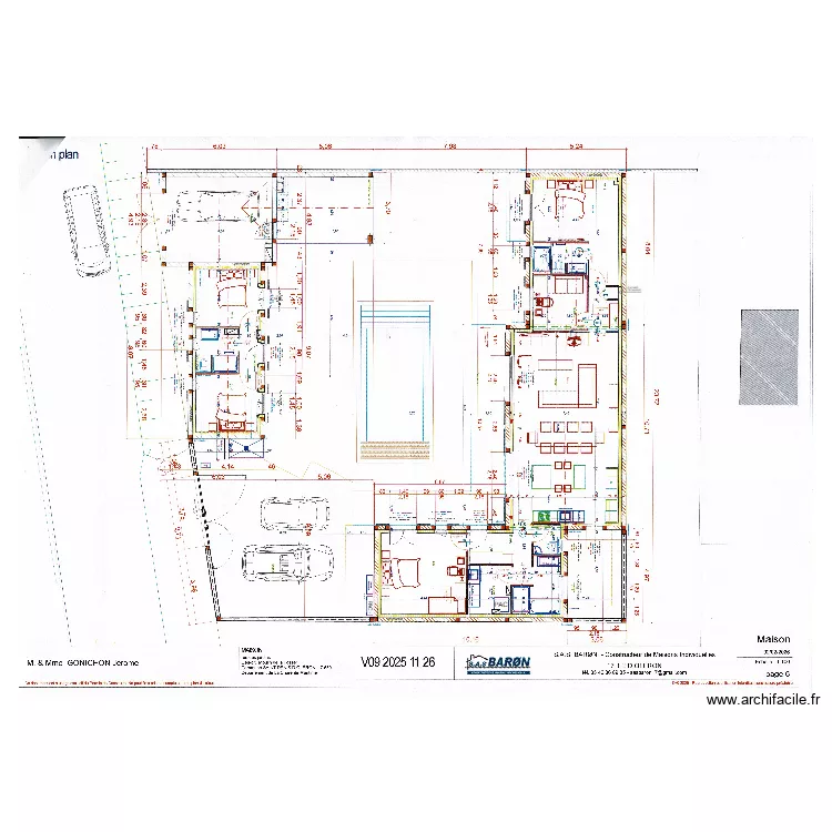 GONICHON PLANCHER CHAUFFANT. Plan de 